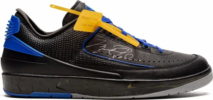 x Off-White Air Jordan 2 Retro Low OG SP "Black/Blue" sneakers