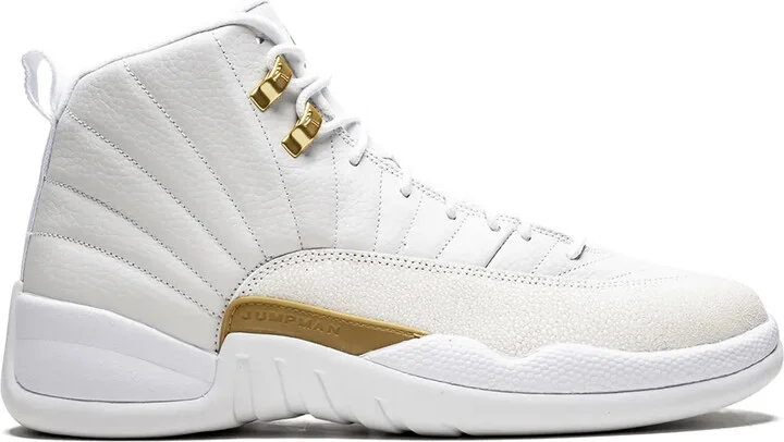 x OVO Air Jordan 12 Retro "White/Metallic Gold" sneakers