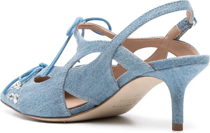 x Paula Cademartori Blazing 60mm denim pumps - Image 3