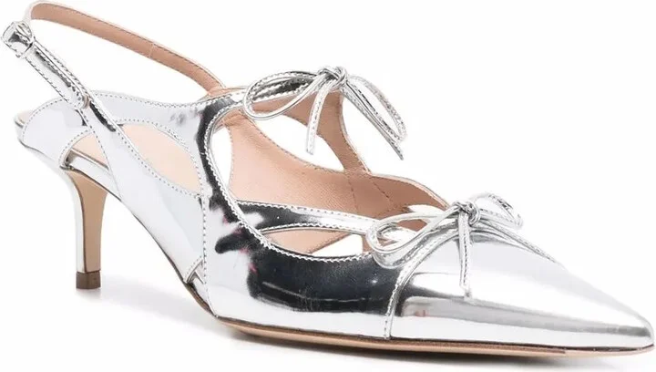 x Paula Cademartori Cinderella leather pumps - Image 2
