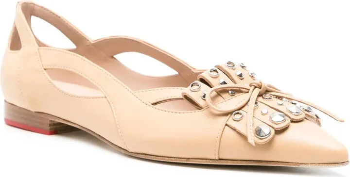 x Paula Cademartori leather ballerina shoes - Image 2