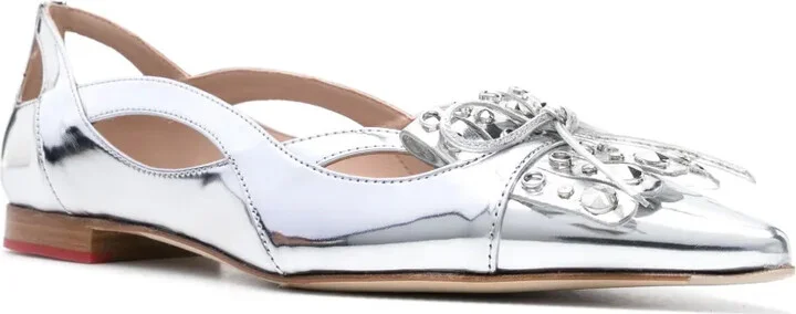 x Paula Cademartori Moon metallic ballerina shoes - Image 2