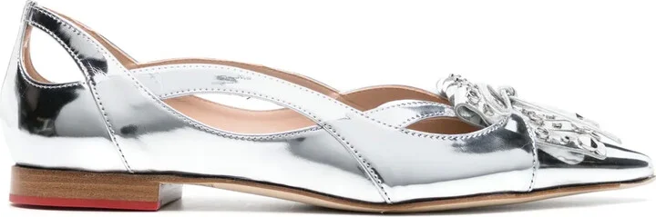 x Paula Cademartori Moon metallic ballerina shoes
