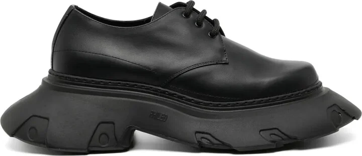 x Phileo leather Derby shoes