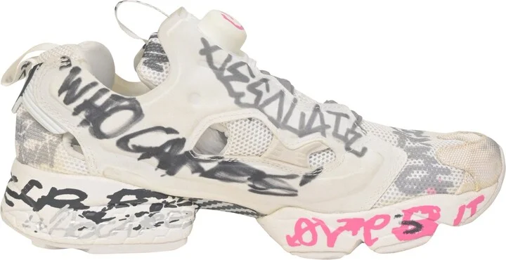 x Reebox Instapump Fury Sneakers in White Nylon
