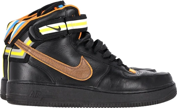 x Ricardo Tisci Air Force 1 Mid Sneakers in Black Leather