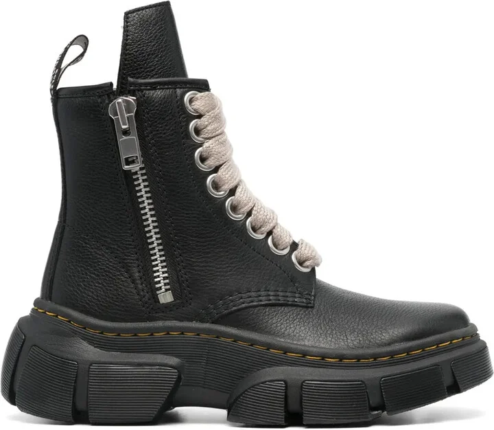 x Rick Owens 1460 leather boots