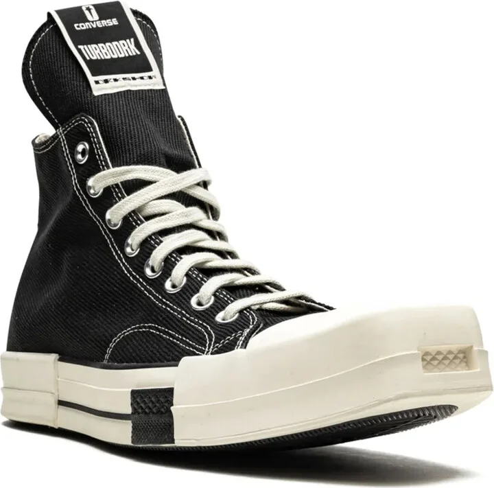 x Rick Ownes TURBODRK Chuck 70 "Black/Egret/White" sneakers - Image 2