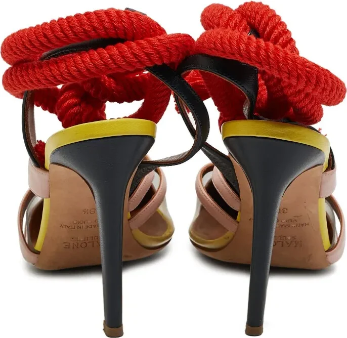 x Roksanda 2024 100mm rope-tie leather pumps - Image 3