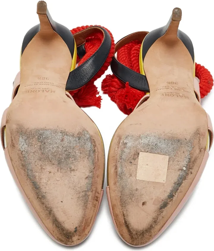 x Roksanda 2024 100mm rope-tie leather pumps - Image 4