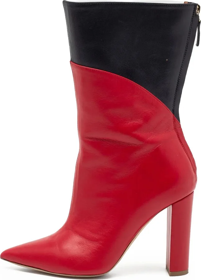 x Roy Luwolt pre-owned 95mm colourblock ankle boots