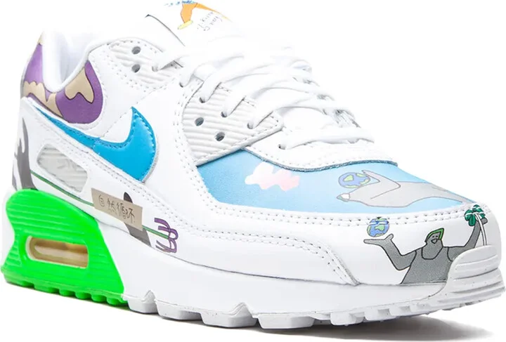 x Ruohan Wang Flyleather Air Max 90 QS sneakers - Image 2