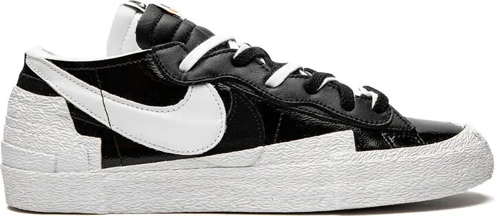 x sacai Blazer Low "Black Patent Leather" sneakers