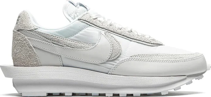 x sacai LDWaffle "White Nylon" sneakers