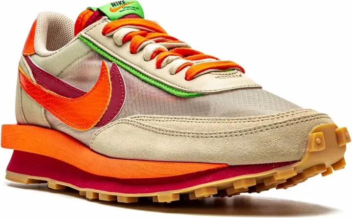 x sacai x CLOT LDWaffle "Net Orange Blaze" sneakers - Image 2
