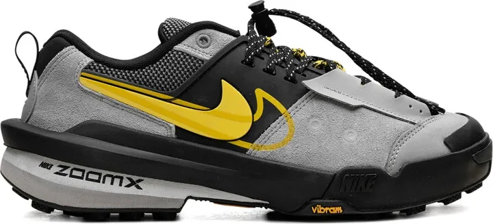 x Sacai Zegamadome SP "Matte Silver/Yellow" sneakers