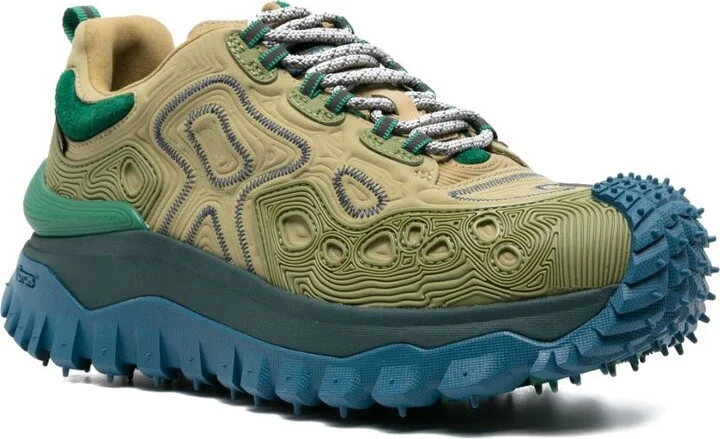 X Salehe Bembury Green Trailgrip Grain Sneakers - Image 2