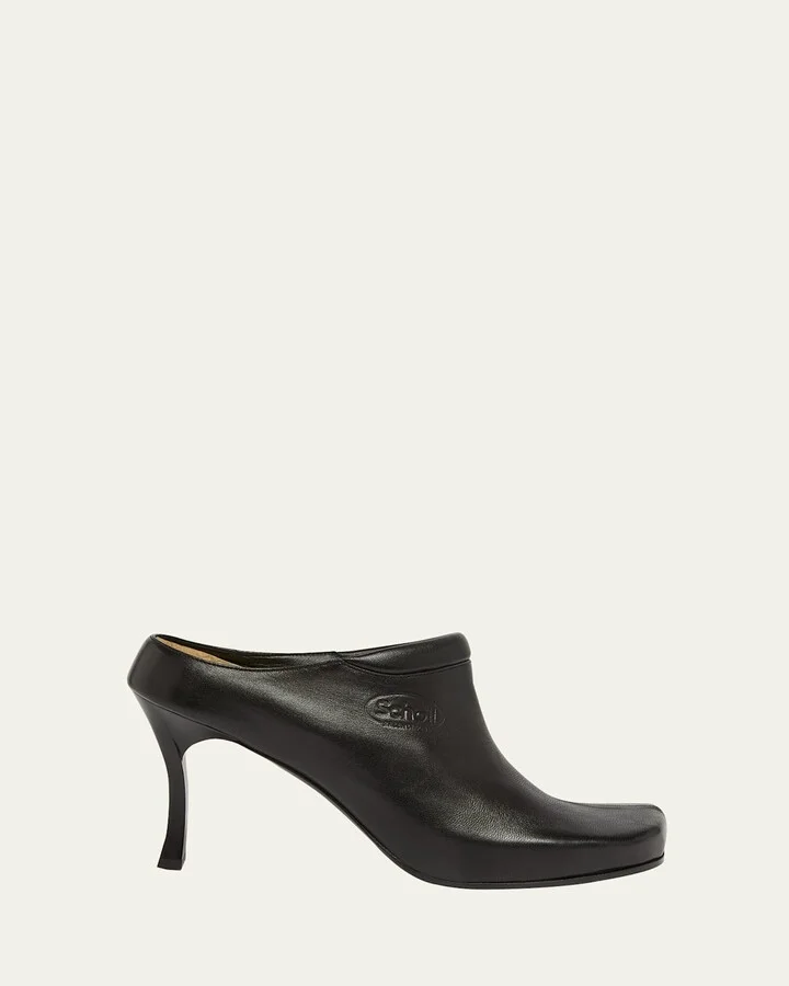 x Scholl Leather Mules