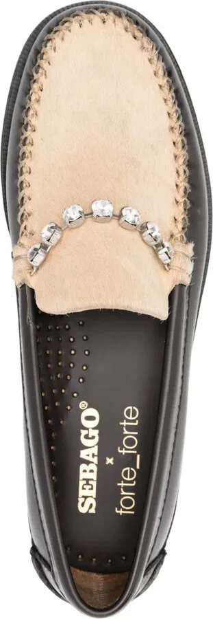 x Sebago crystal-embellished loafers - Image 4