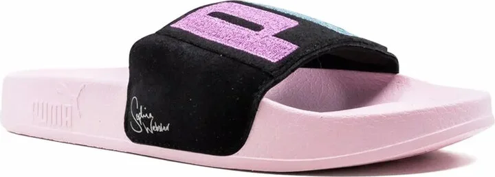 x Sophia Webster Leadcat suede slides - Image 2