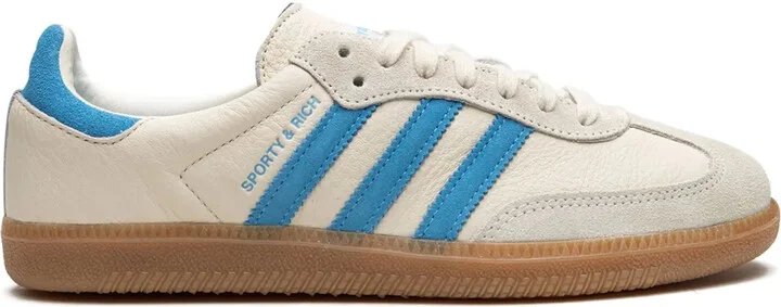 x Sporty and Rich Samba "Cream Blue" sneakers