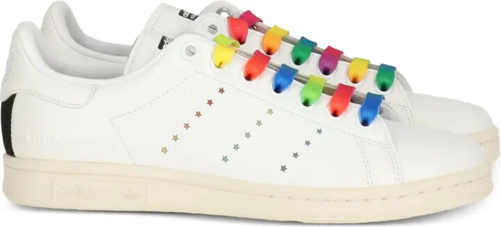 x Stan Smith vegan star-detail rainbow-lace sneakers