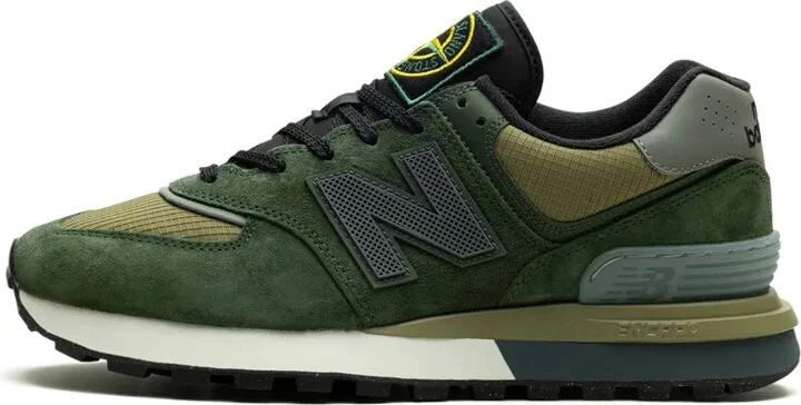 x Stone Island 574 Legacy "Dark Green" sneakers - Image 5