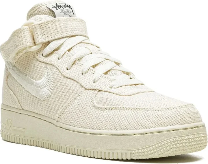 x Stussy Air Force 1 Mid "Fossil" sneakers - Image 2