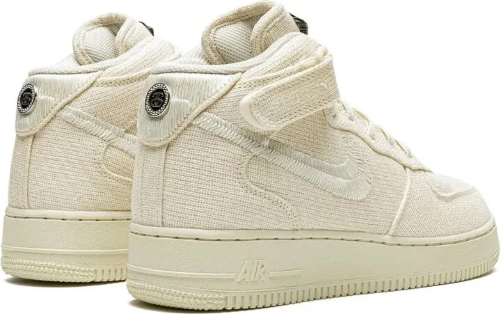 x Stussy Air Force 1 Mid "Fossil" sneakers - Image 3