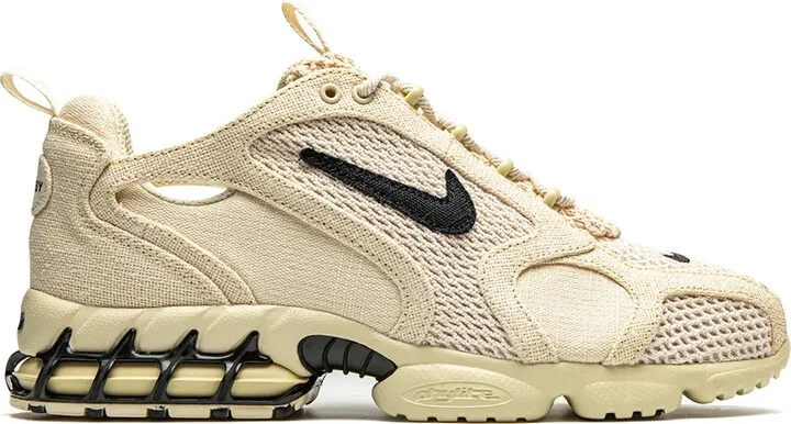 x Stüssy Air Zoom Spiridon Caged "Fossil" sneakers