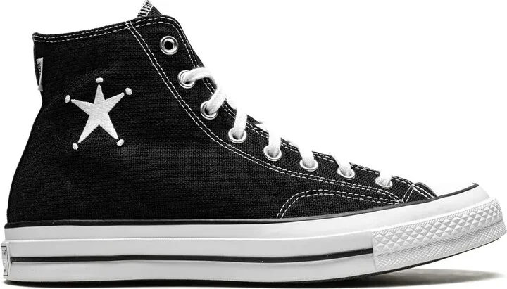 x Stüssy Chuck 70 Hi "Black/White" sneakers