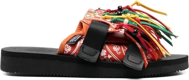 x Suicoke Moto fringed slides