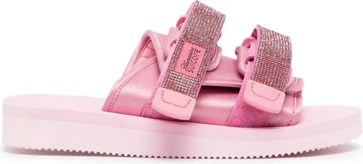 x Suicoke rhinestone-embellished slides
