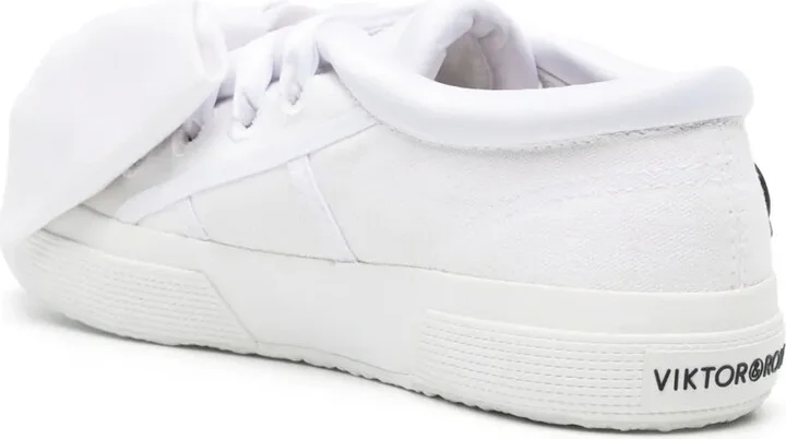 x Superga bow-detail flatform sneakers - Image 3