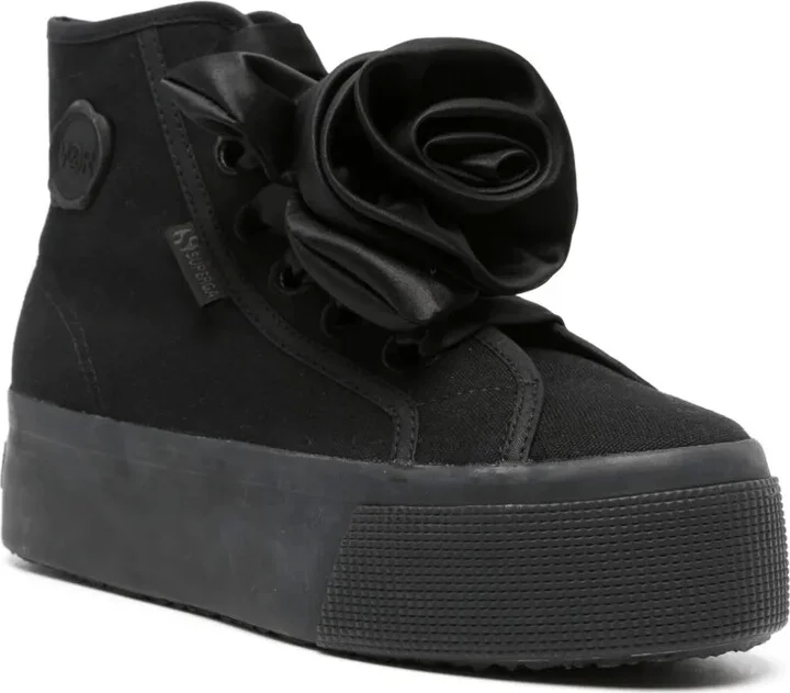 x Superga satin-rose high-top sneakers - Image 2