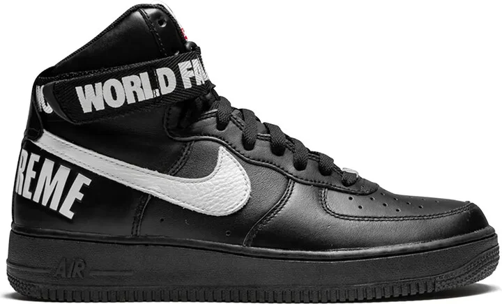 x Supreme Air Force 1 High SP "Black" sneakers