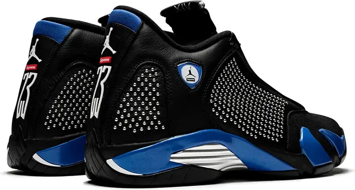 x Supreme Air Jordan 14 Retro "Black/Varsity Royal" sneakers - Image 3