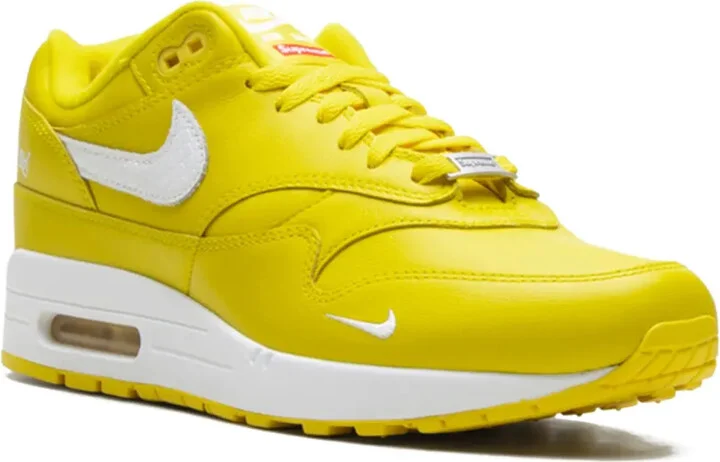 x Supreme Air Max 1 '87 SP "Speed Yellow/White" sneakers - Image 2