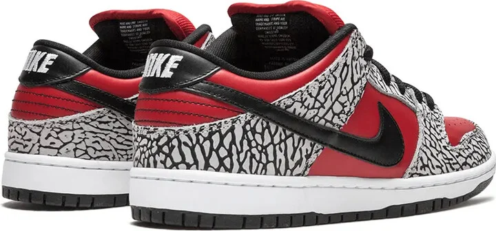 x Supreme SB Dunk Low Premium "Red Cement" sneakers - Image 3