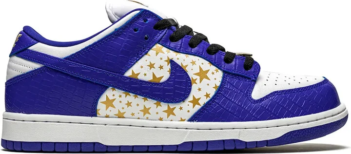 x Supreme SB Dunk Low "Stars/Hyper Blue" sneakers