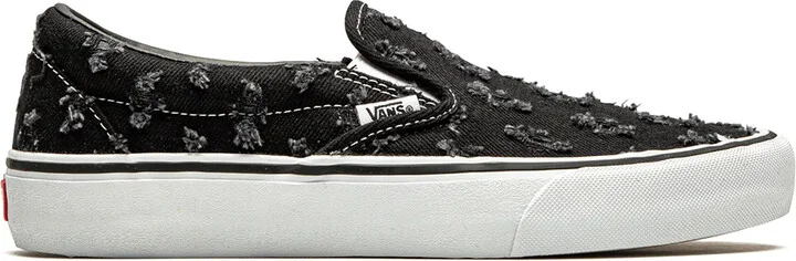 x Supreme Slip-On Pro "Black Hole Punch Denim" sneakers