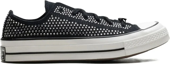 x Swarovski Chuck 70 "Black/Vintage White/Egret" sneakers