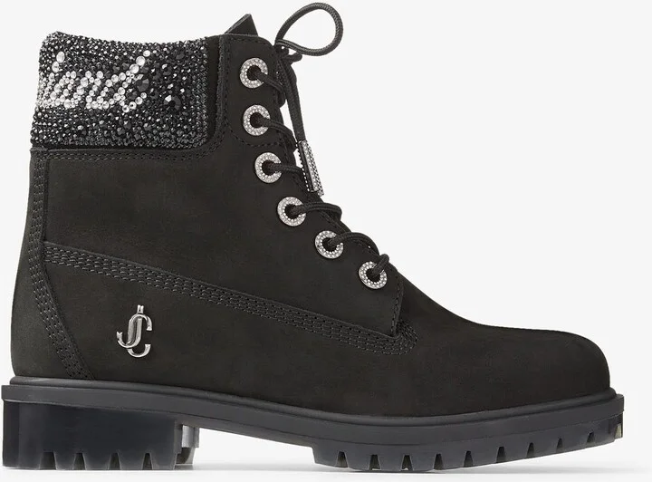 X Timberland 6 Inch Crystal Cuff Boots
