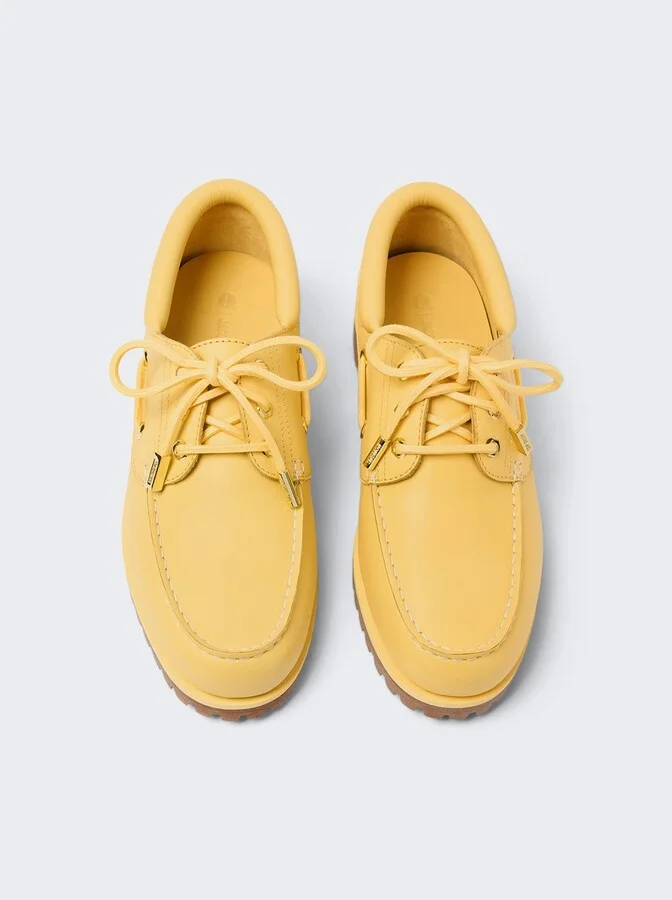 X Timberland Lug Boat Shoe Light Yellow