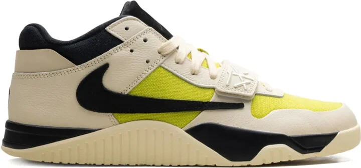 x Travis Scott Jumpman Jack TR "Muslin/Black/Bright Cactus" sneakers