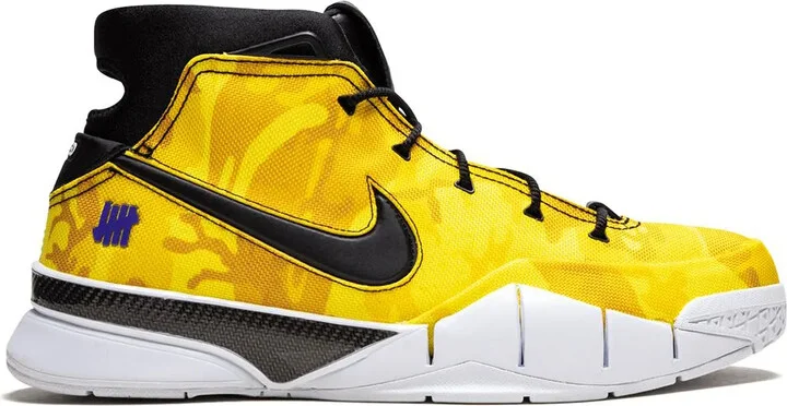 x Undefeated Kobe 1 Protro PE "LeBron PE/Yellow Camo" sneakers