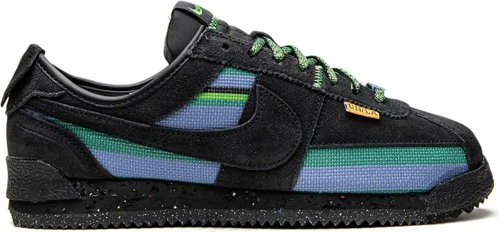x Union Cortez "Black/Blue" sneakers