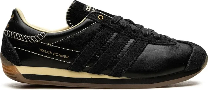 x Wales Bonner Country "Core Black/Easy Yellow" sneakers