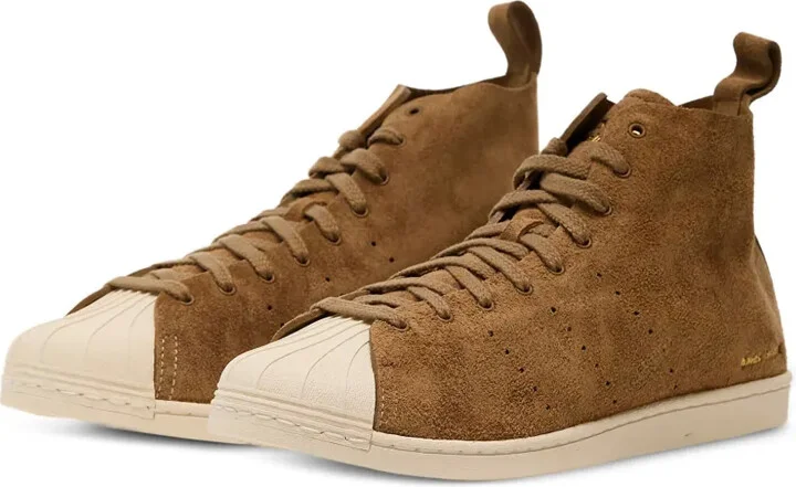 x Wales Bonner Superstar suede high-top sneakers - Image 2