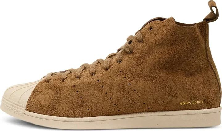 x Wales Bonner Superstar suede high-top sneakers